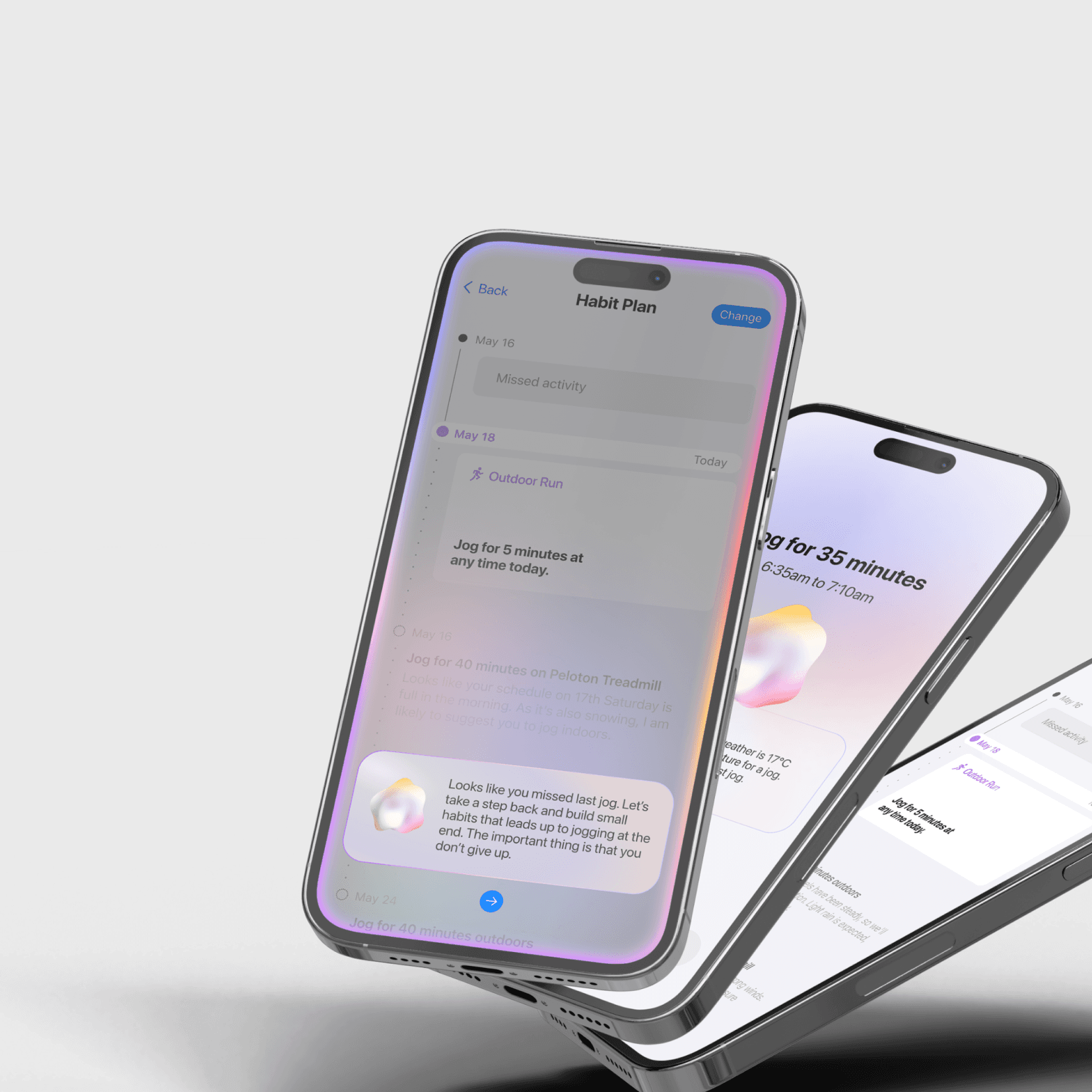 Mockup of Habit app 1