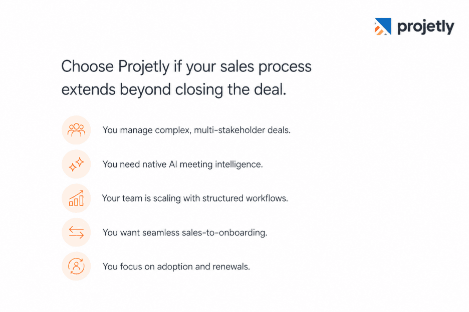 Choose Projetly If