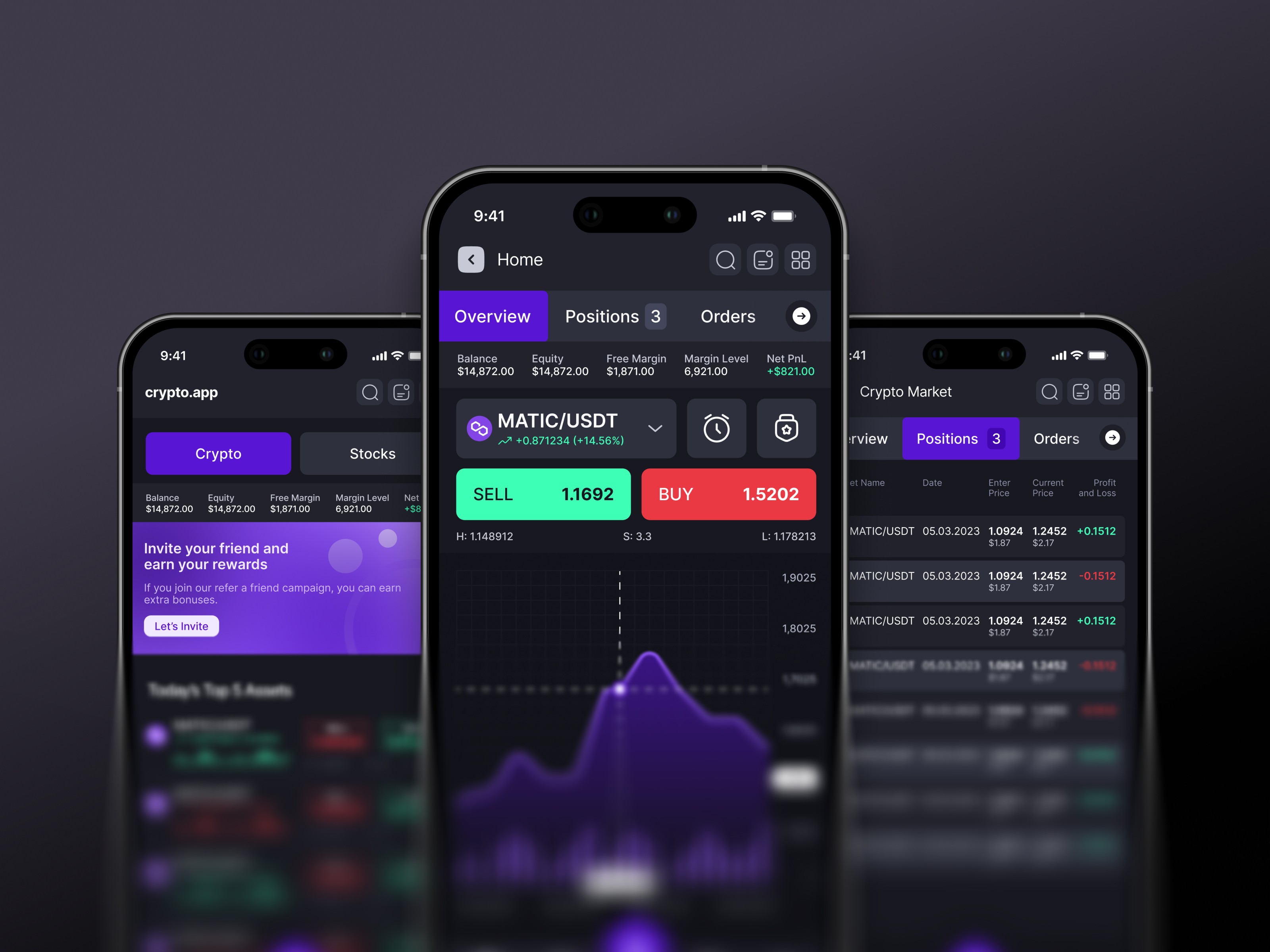 Crypto Trading Platform Mobile App Design