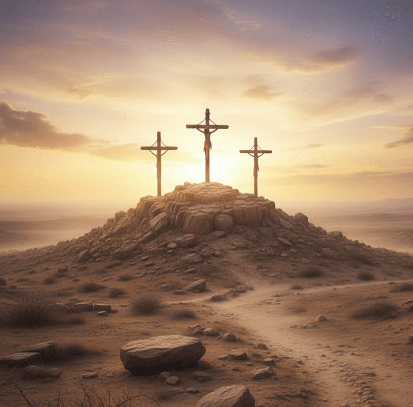 A person with long hair stands against a bright, hazy background, reaching out with one hand.