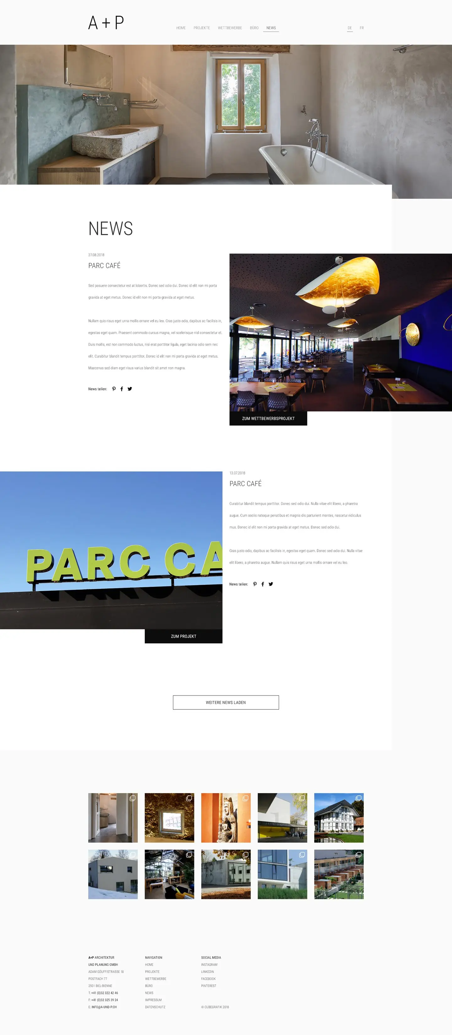 A+P Architekten – News