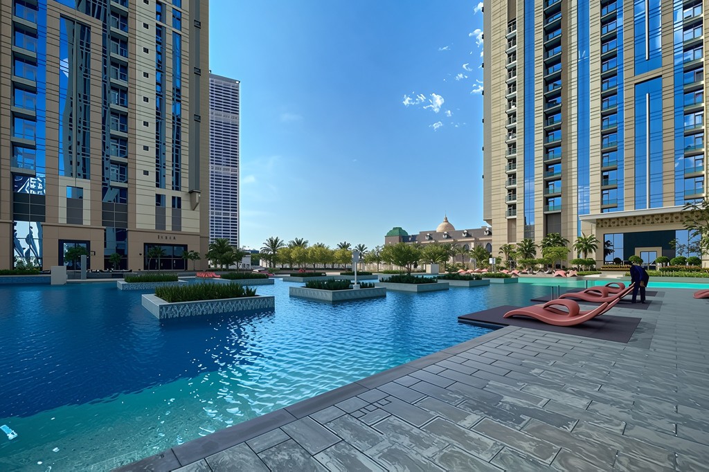 Two towers are positioned next to each other, with Noora Tower clearly visible.
