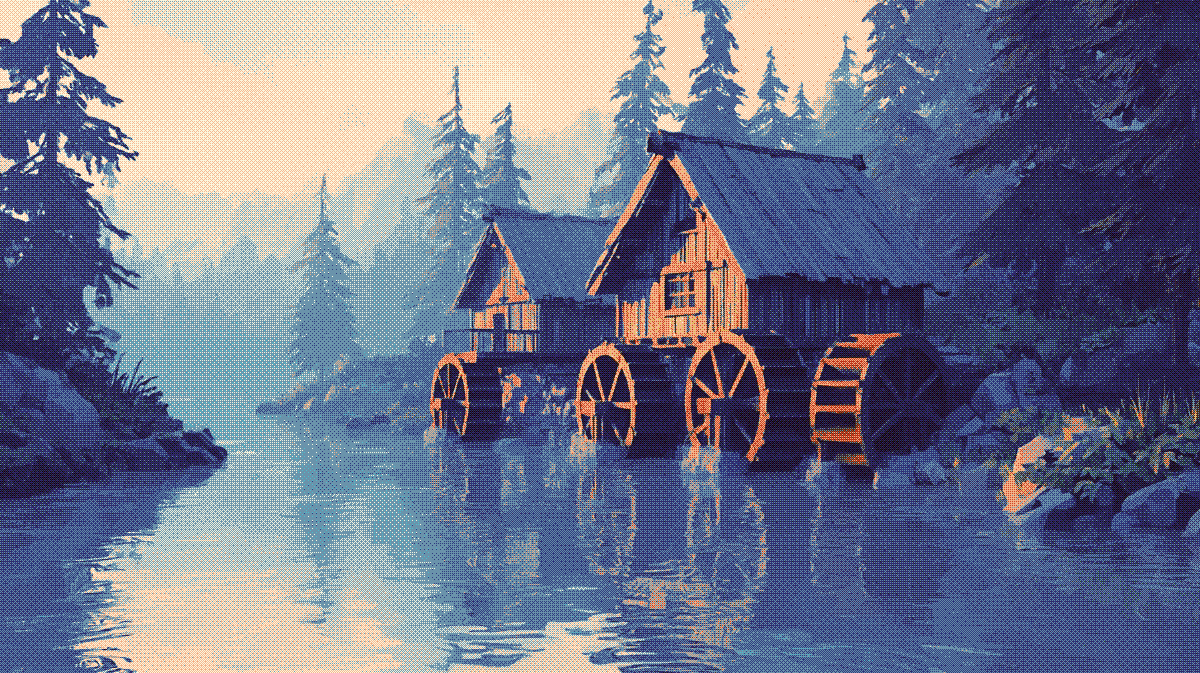 python sledding down an iceberg plunging into a lakehouse