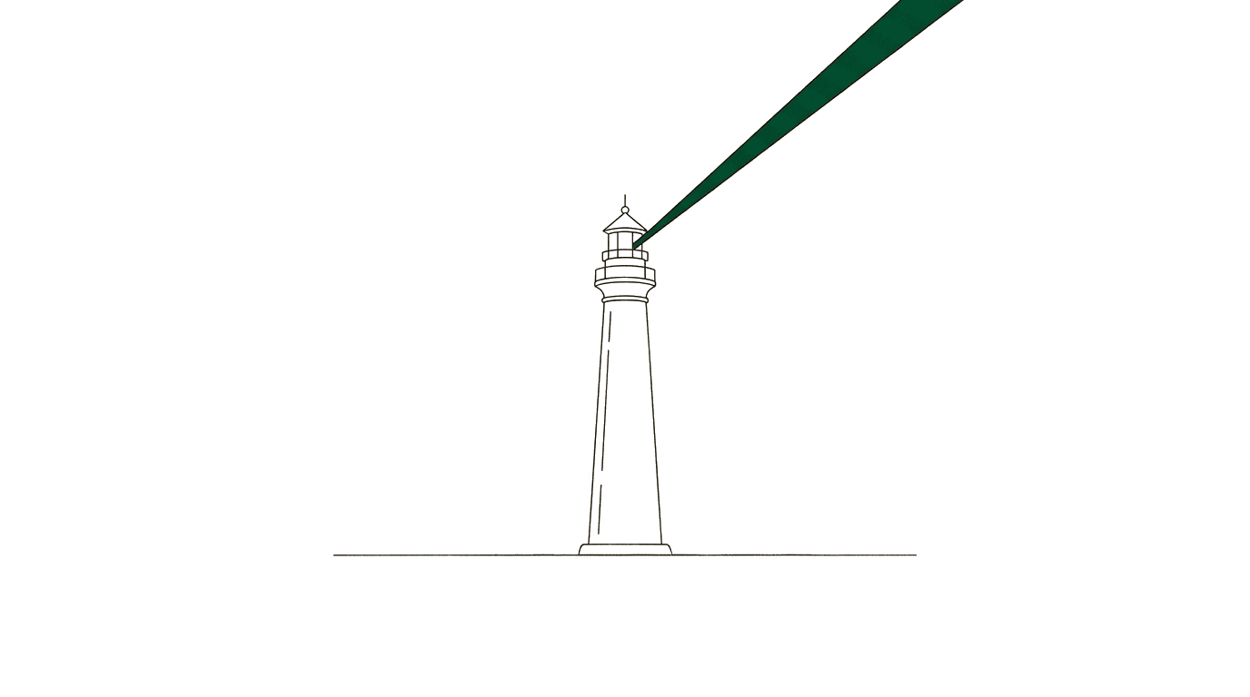 Öffentliche Ausschreibungen finden: Strategien, Plattformen und Suchprozesse für Tender Manager — lighthouse beam illustration