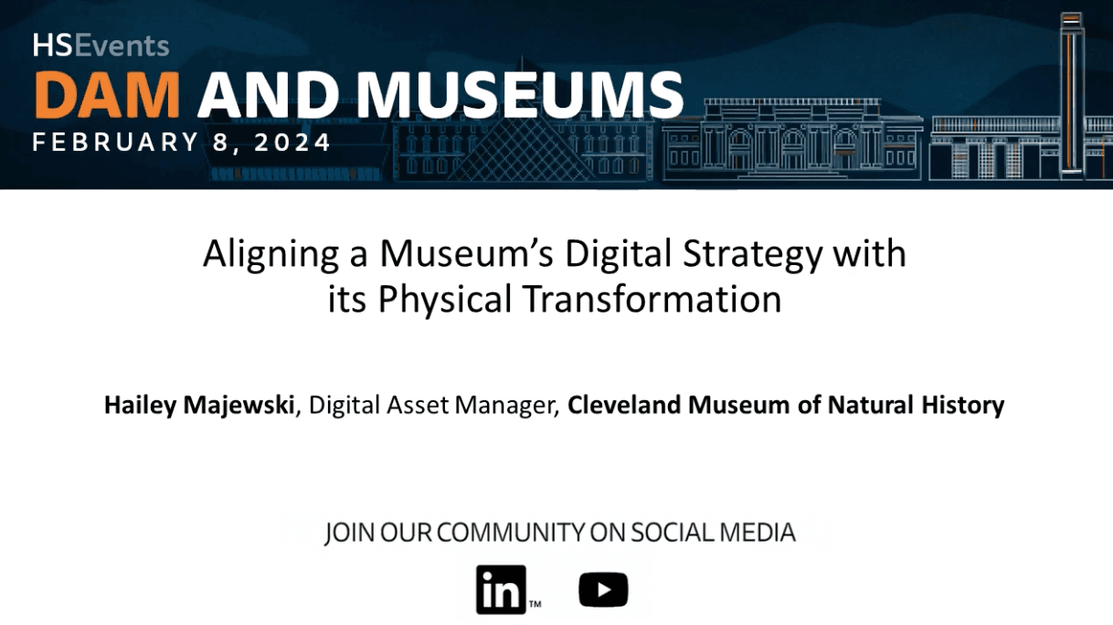 Webinar - Cleveland Museum of Natural History: Aligning Digital and Physical Transformation
