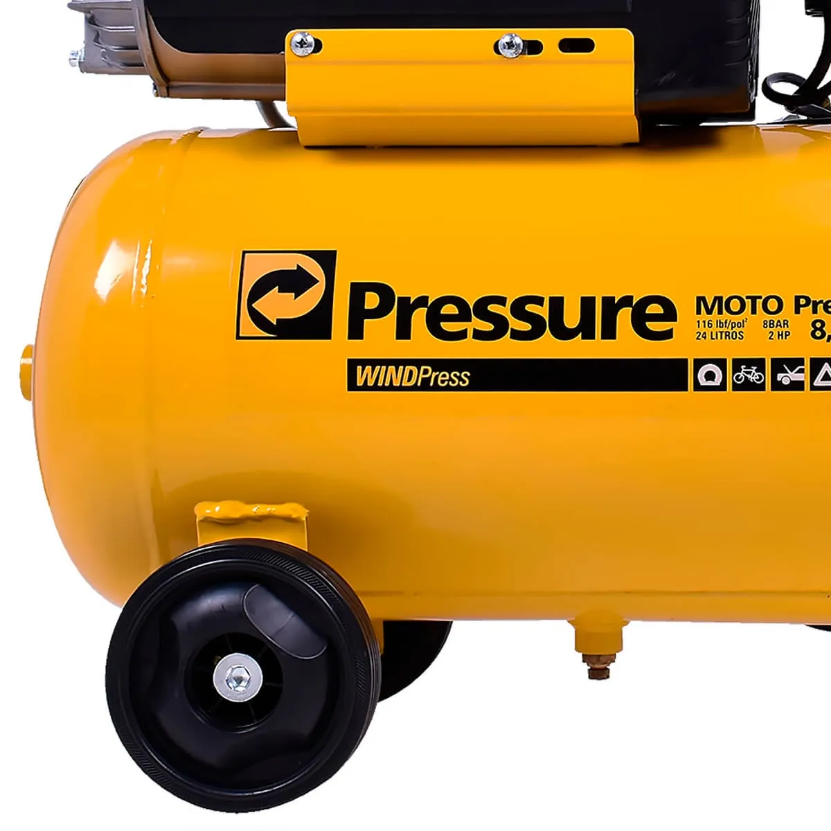 Motocompressor de Ar 24 Litros 8,2 Pés Pressure