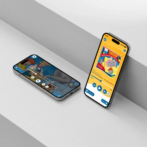 Darstellung der Kiddinx App auf einem Handy