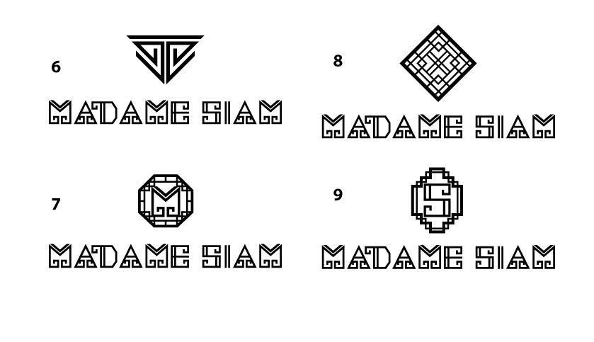 MADAME SIAM logo draft by Suzaku Productions