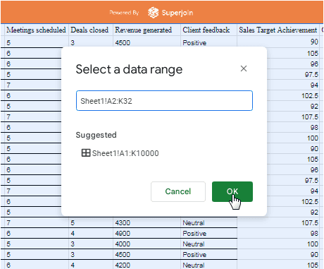 Configure Rows and Values: Drag and drop fields to configure your pivot table and then click on OK.