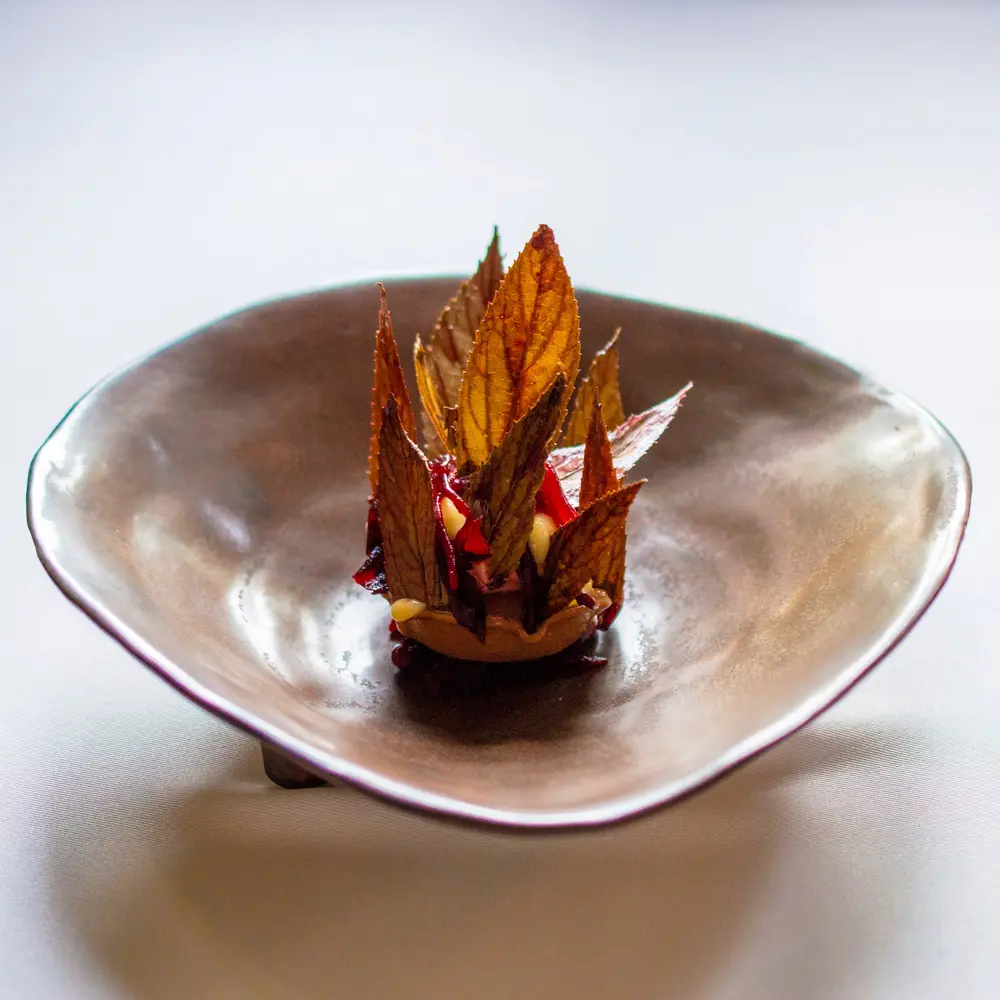 Preserved Roselle, Chocolate, Galangal, Lime