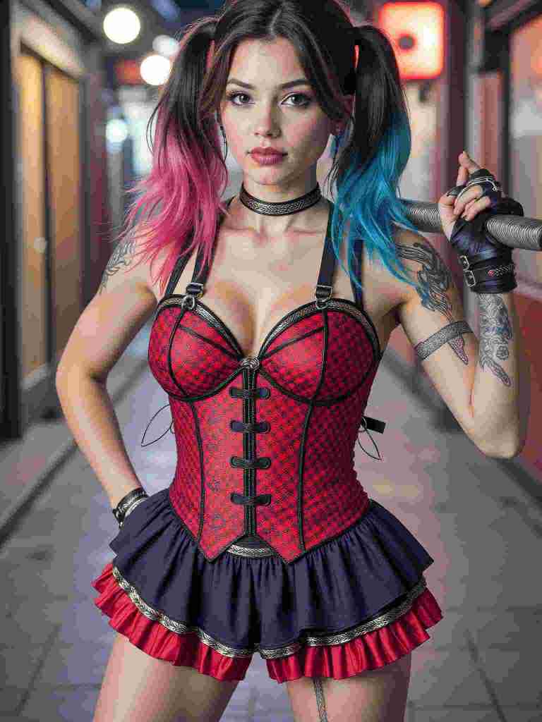 Harley Quinn AI cosplay