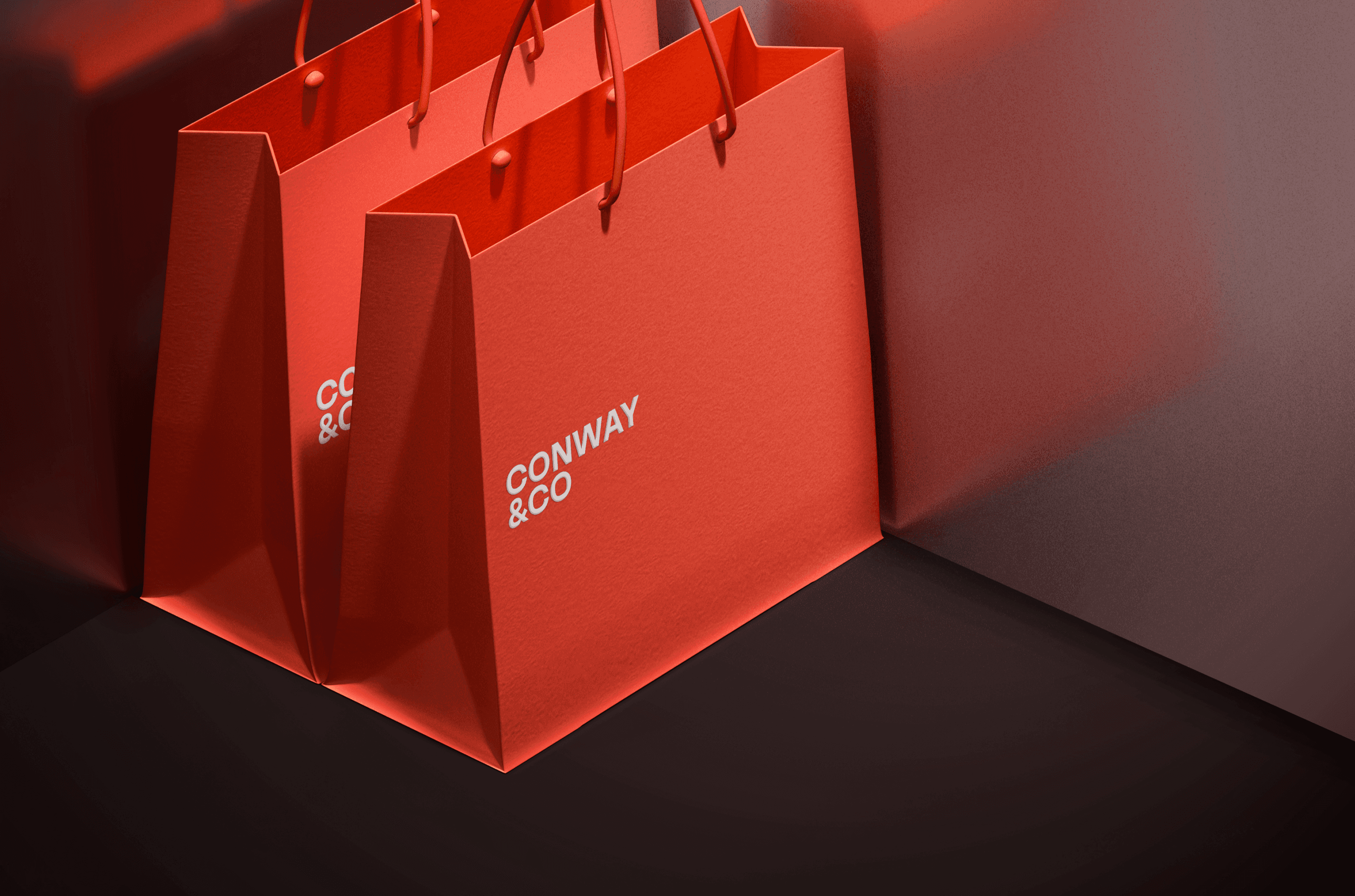 Conway & Co merch mockup by analogue agancy