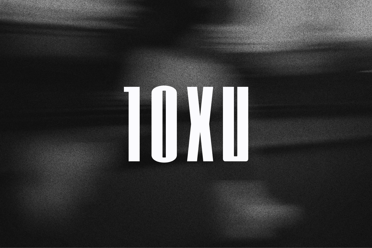 10XU wordmark on dark background — brand identity lockup