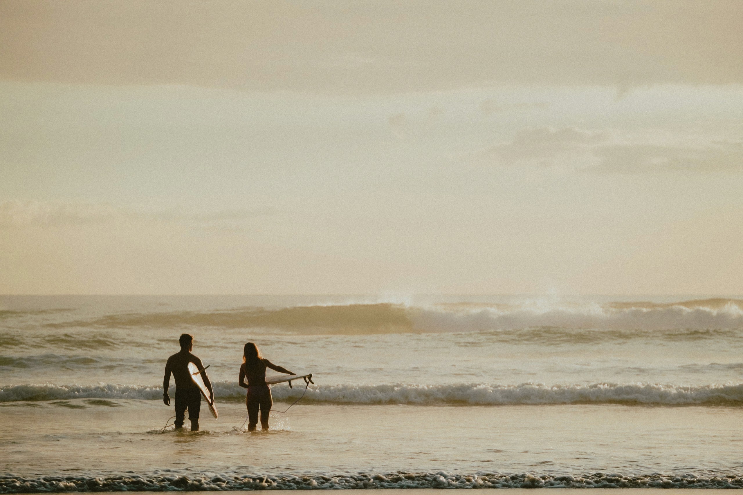 A man surfing