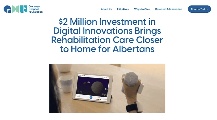 Click to read the article on the Glenrose Hospital Foundation website
