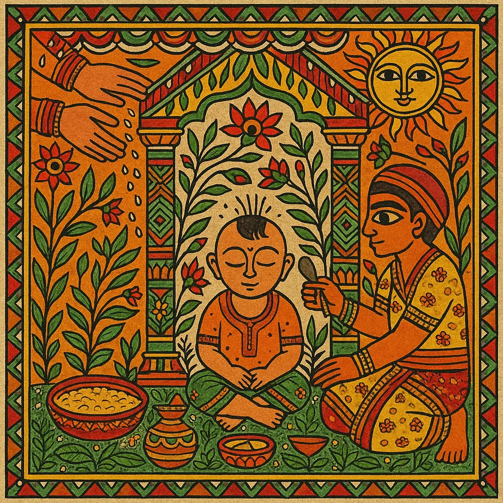 Hair cut, Indian child, Barber