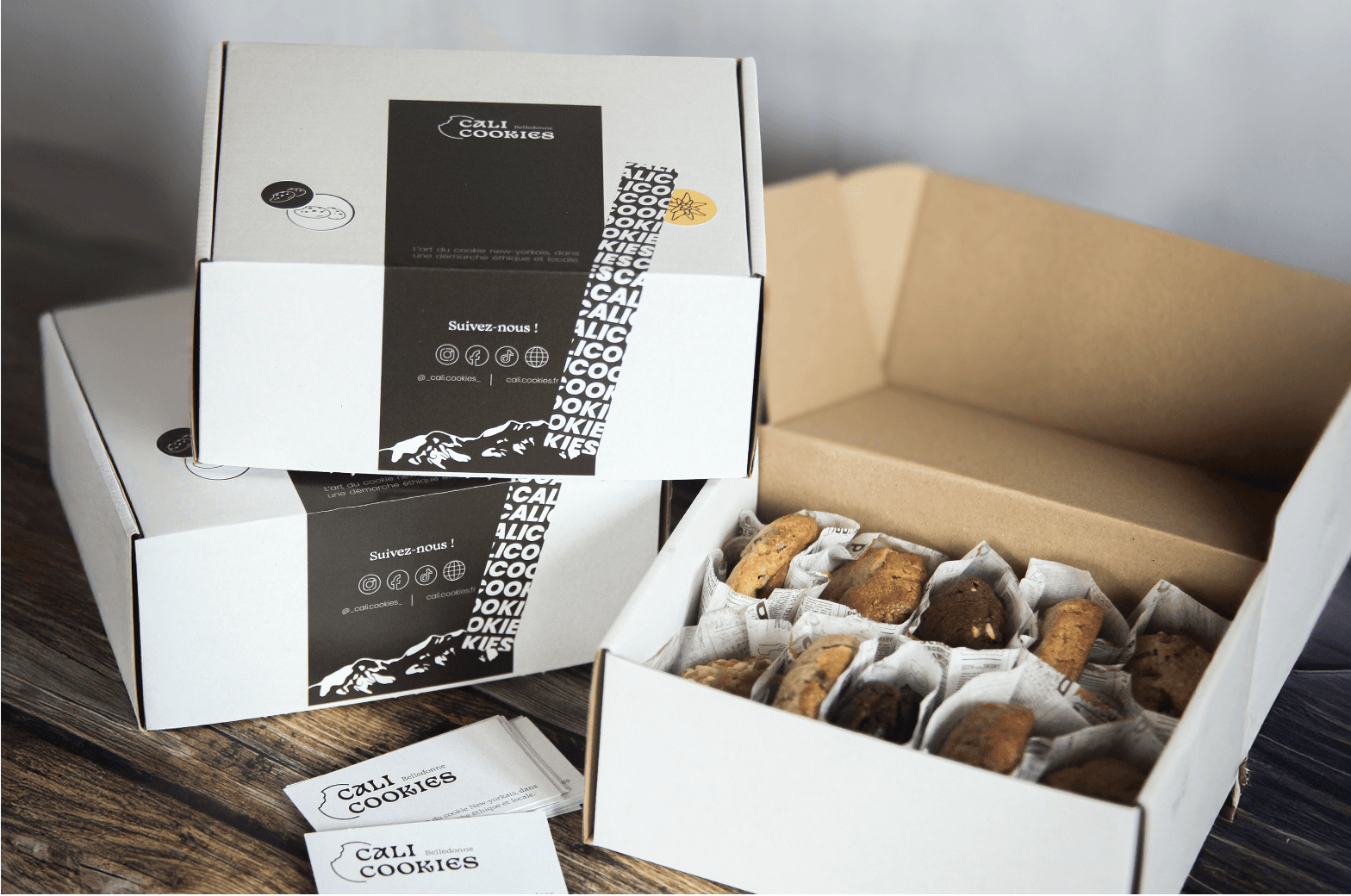 A mockup for iPhone on a table