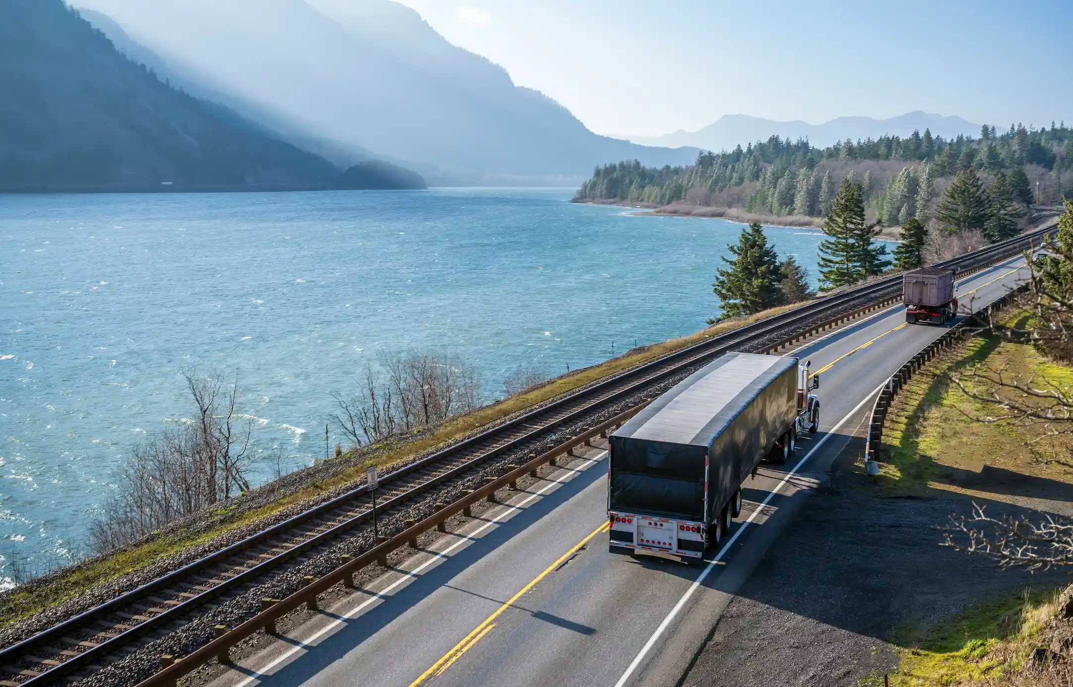 freight truck on highway