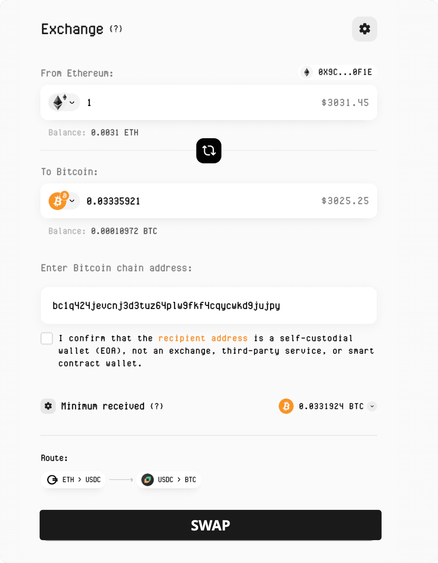 How to Bridge ETH to BTC?