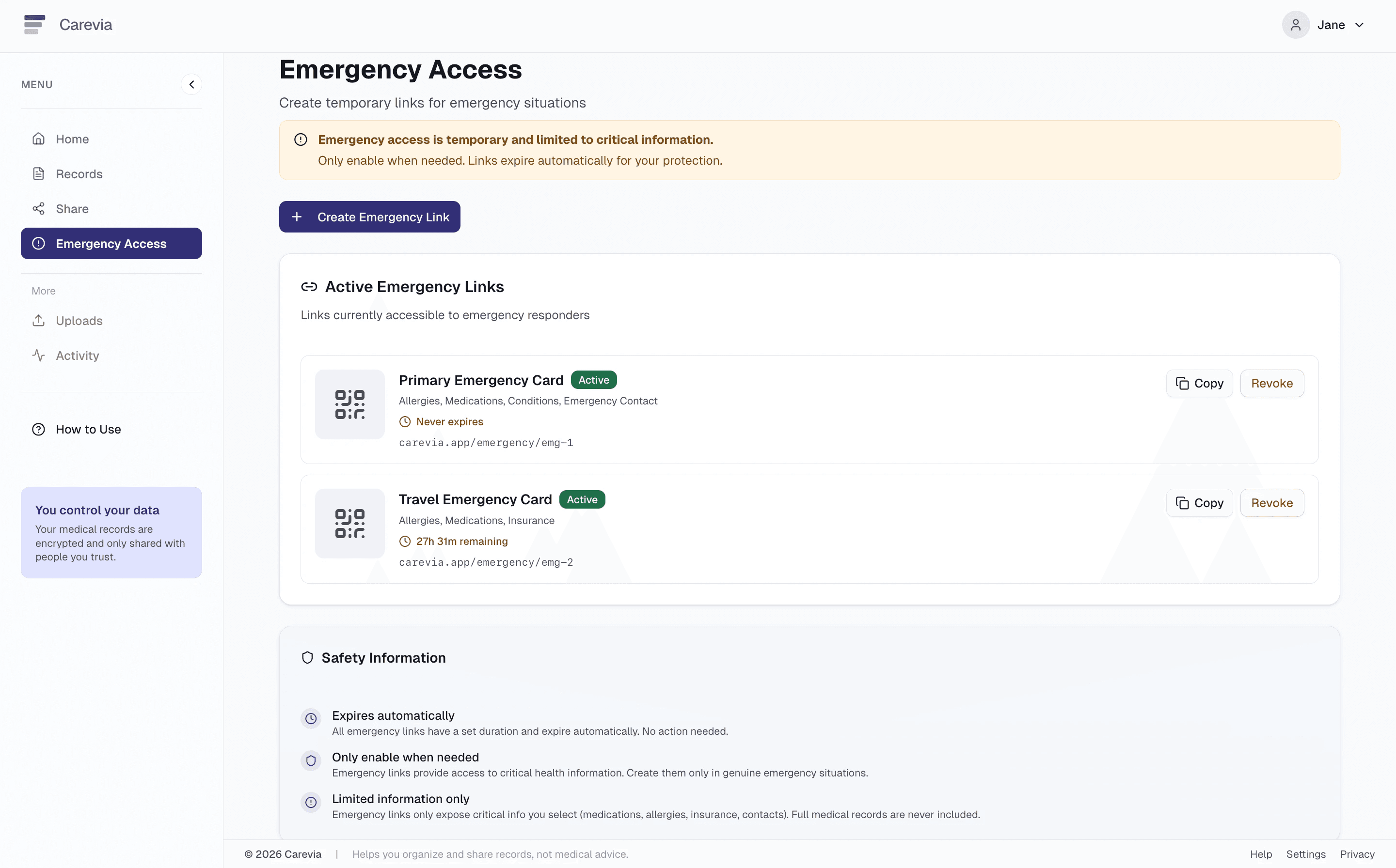 Emergency Access