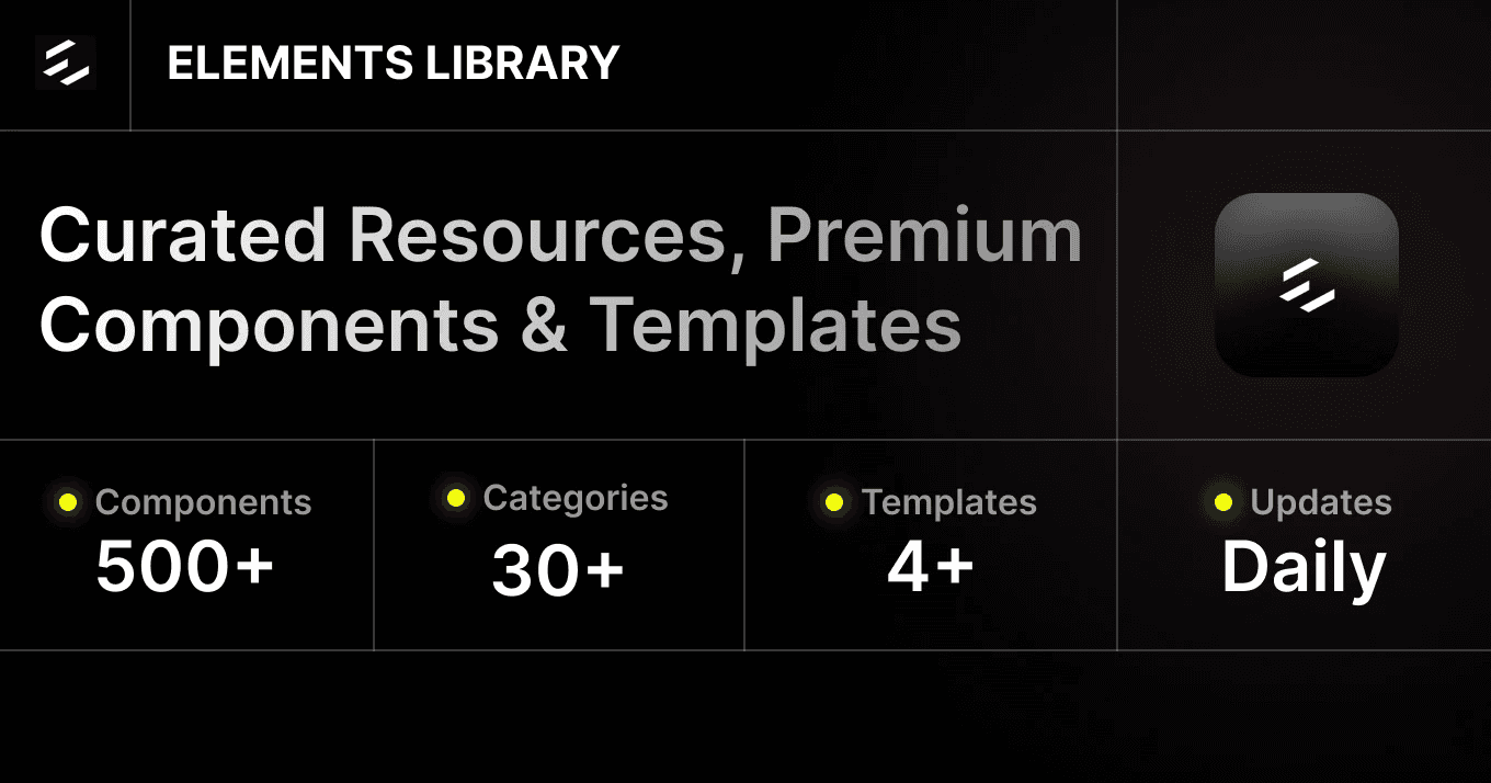 Elements Library banner
