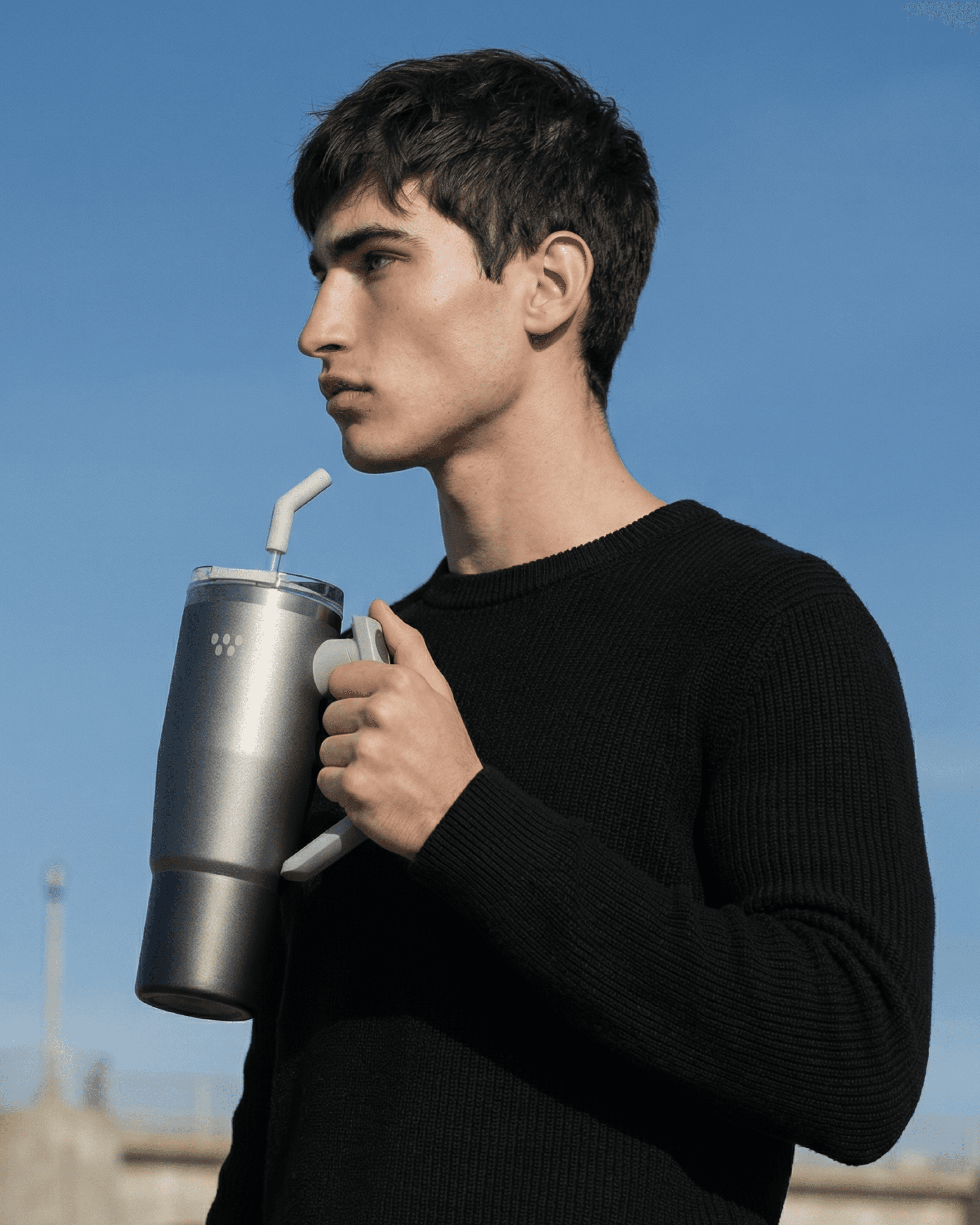 selective focus photography of woman with brown wooden wall background