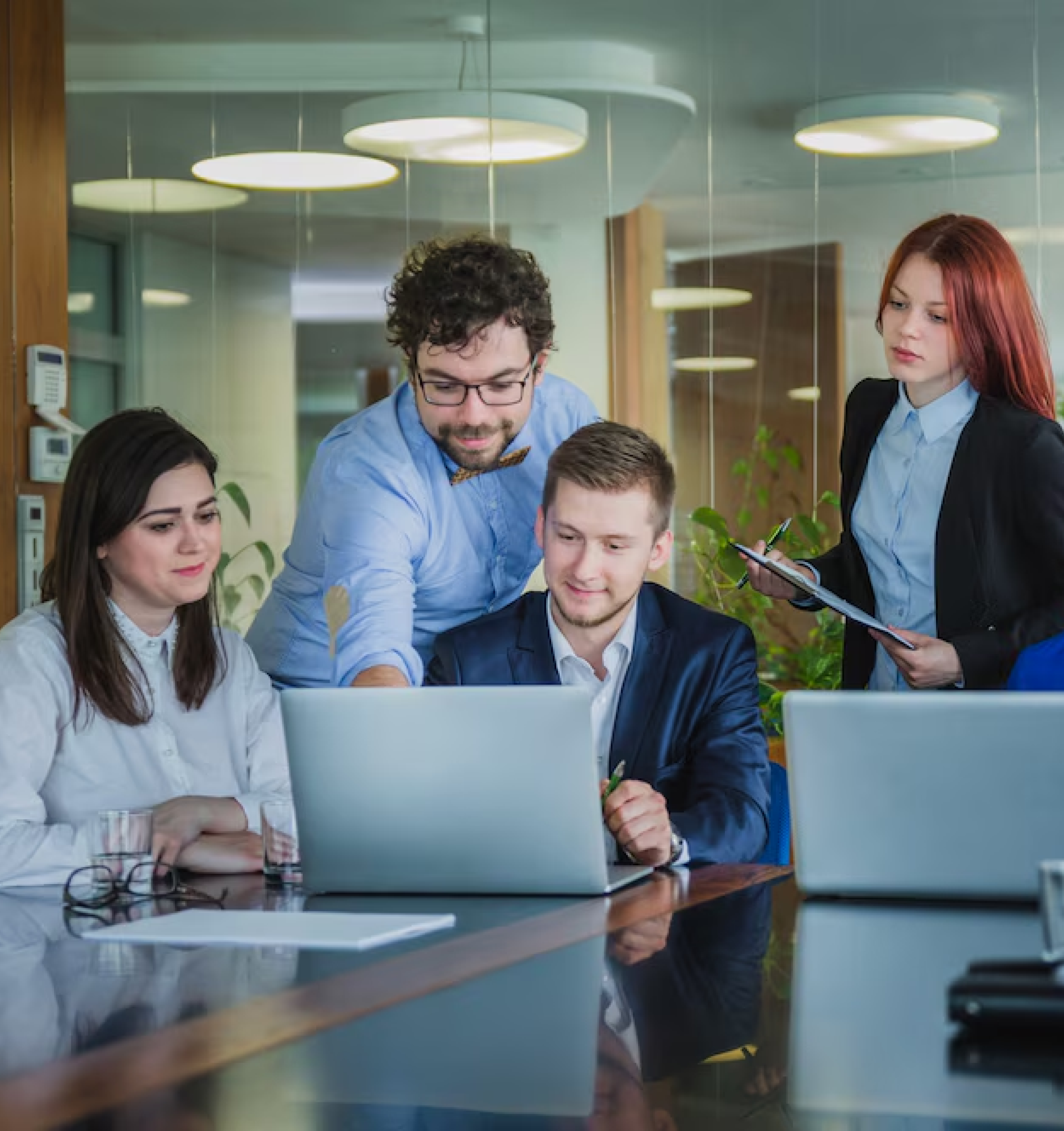 Team members Sitting