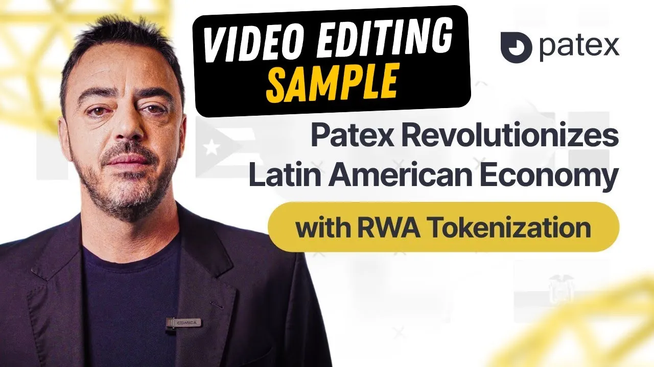 Corporate report video edited for Patex, featuring a CEO announcement structured to communicate company achievements and strategic direction.