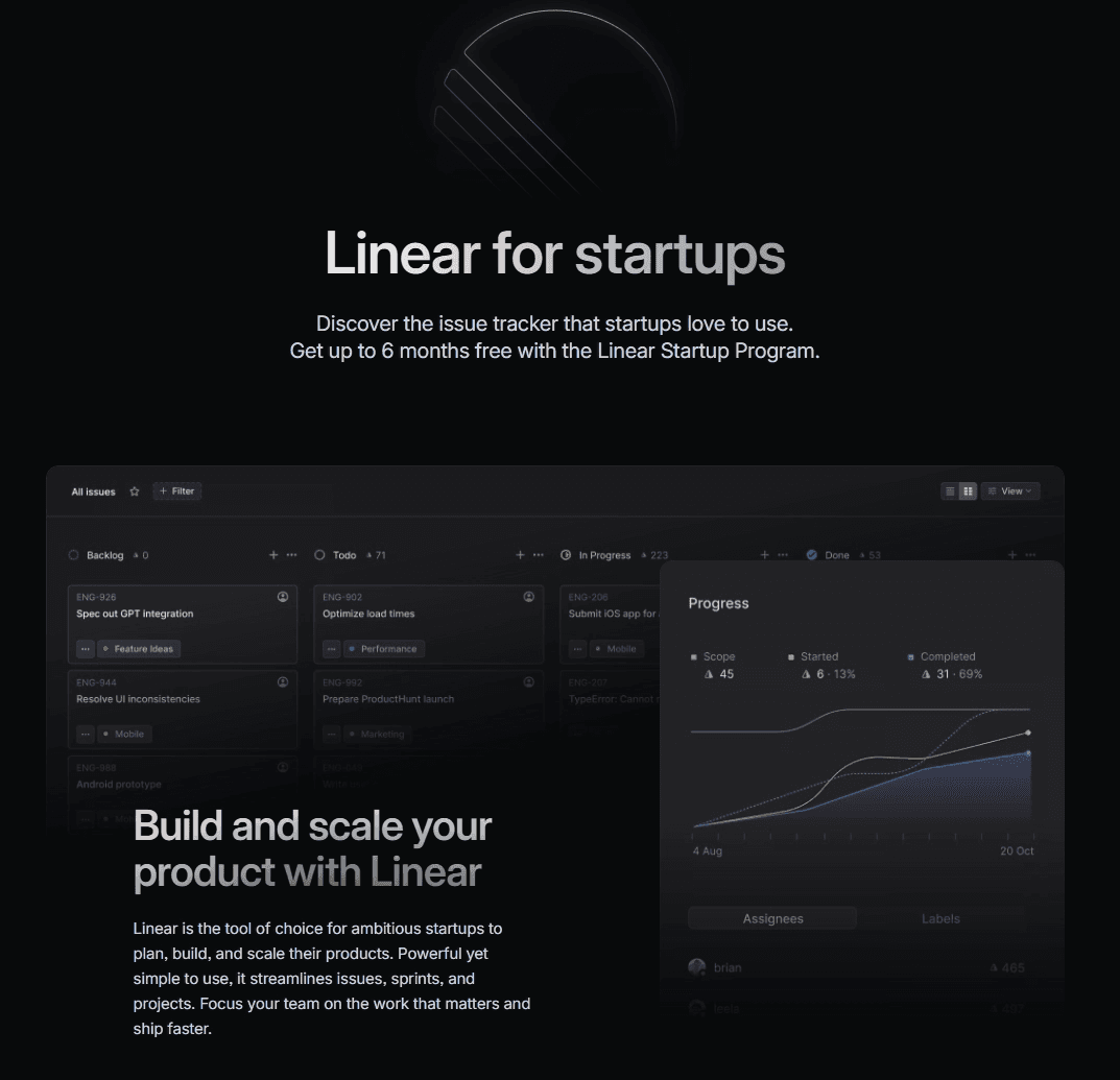 Linear's Startup Program