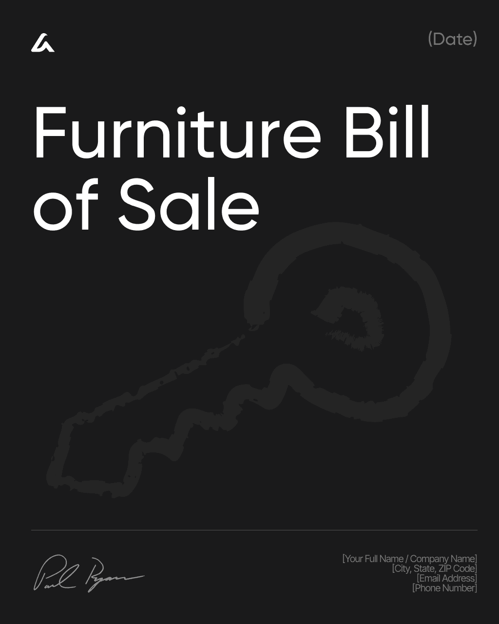 Furniture Bill of Sale