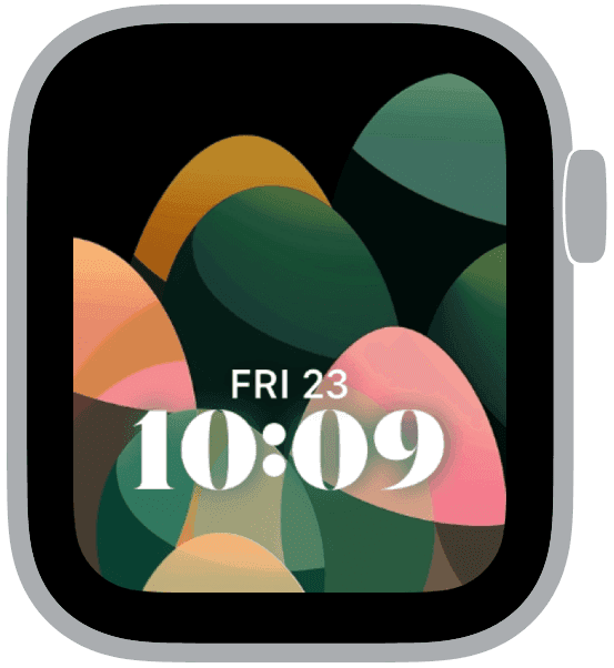 an apple watch face from the easter abstraction collection