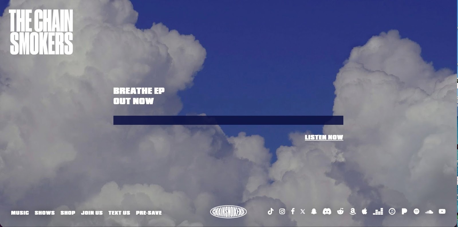 The Chainsmokers website