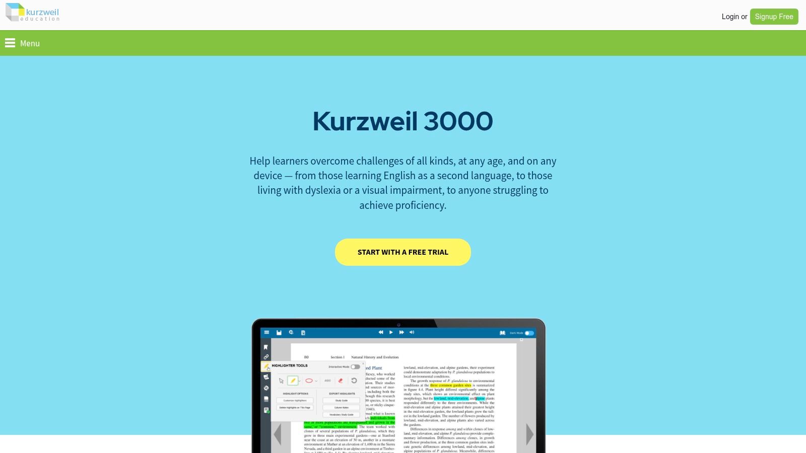Kurzweil Education – Kurzweil 3000