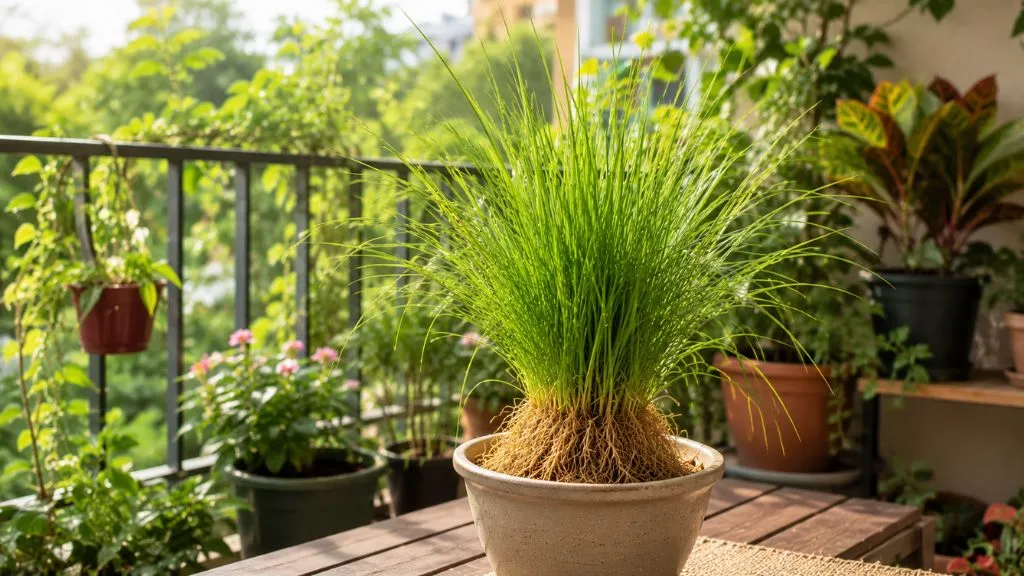 Khus root, or vetiver (Chrysopogon zizanioides)