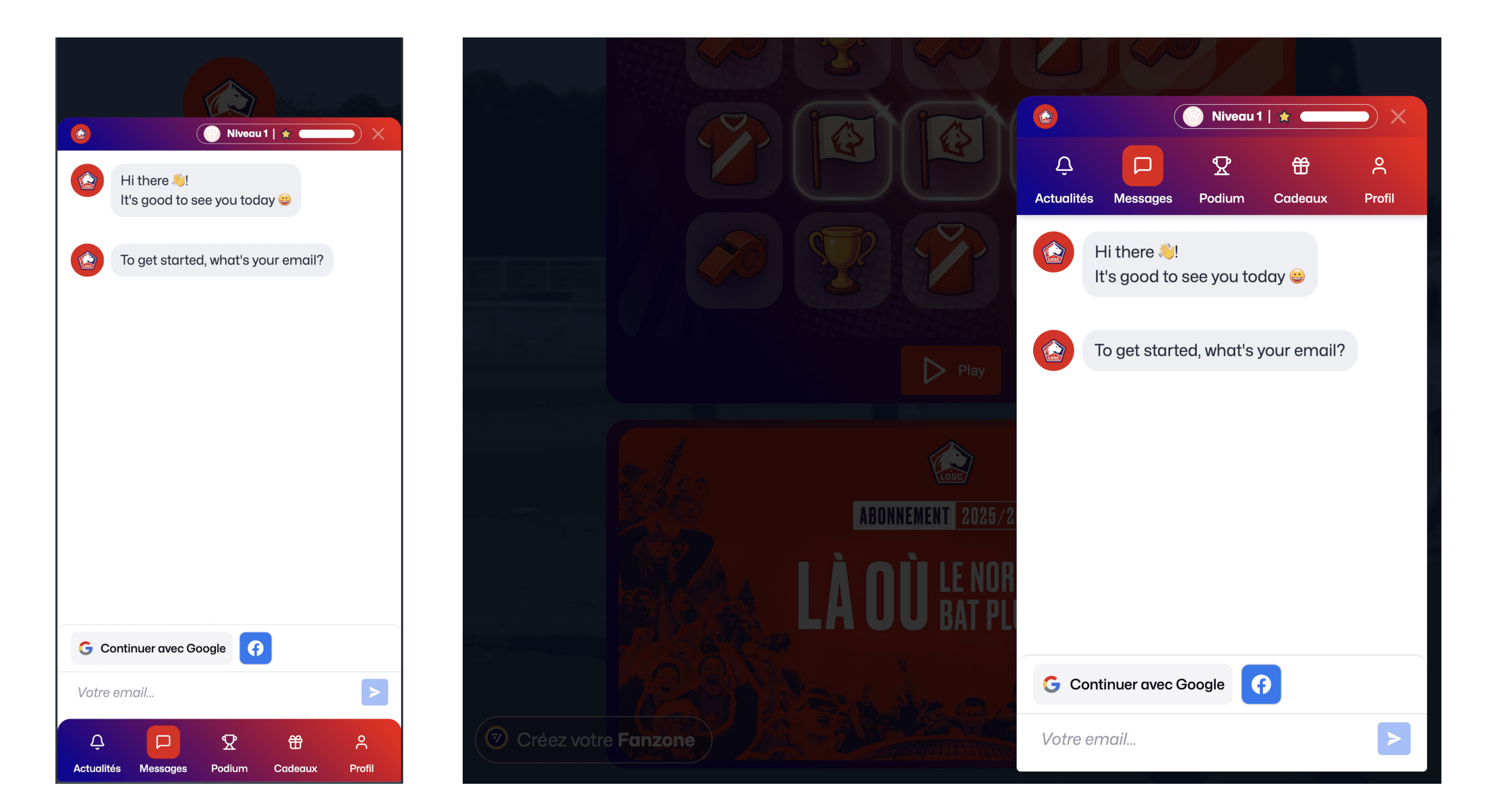 Fastory Bot: mobile vs Desktop