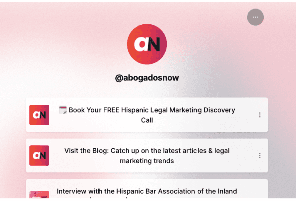 Abogaosnow landing page