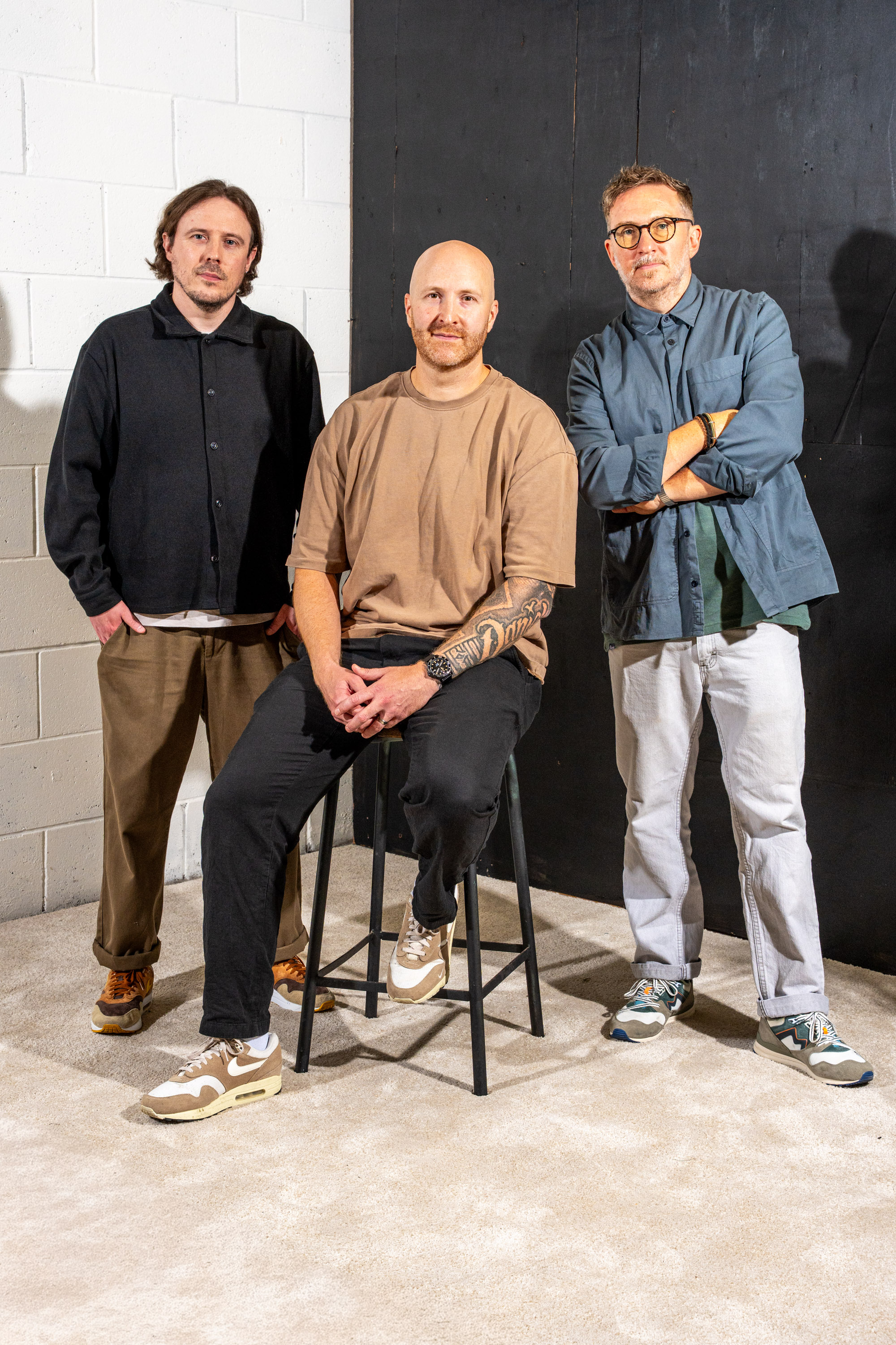 An image of Jordan, Phil and John, the Senior Leadership Team of COMMON — Digital agency