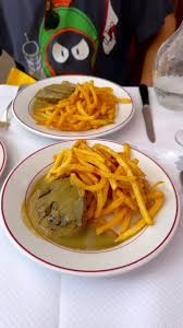 Traditional Fries and steak with house sauce