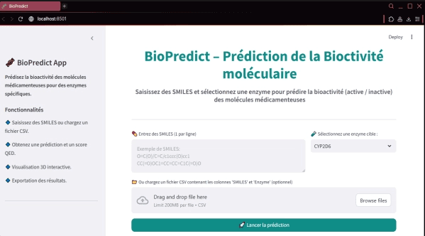 BioPredict molecular bioactivity prediction platform