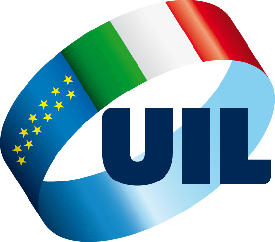 UIL logo with Italian and EU flags