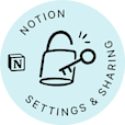 Notion Settings & Sharing Badge