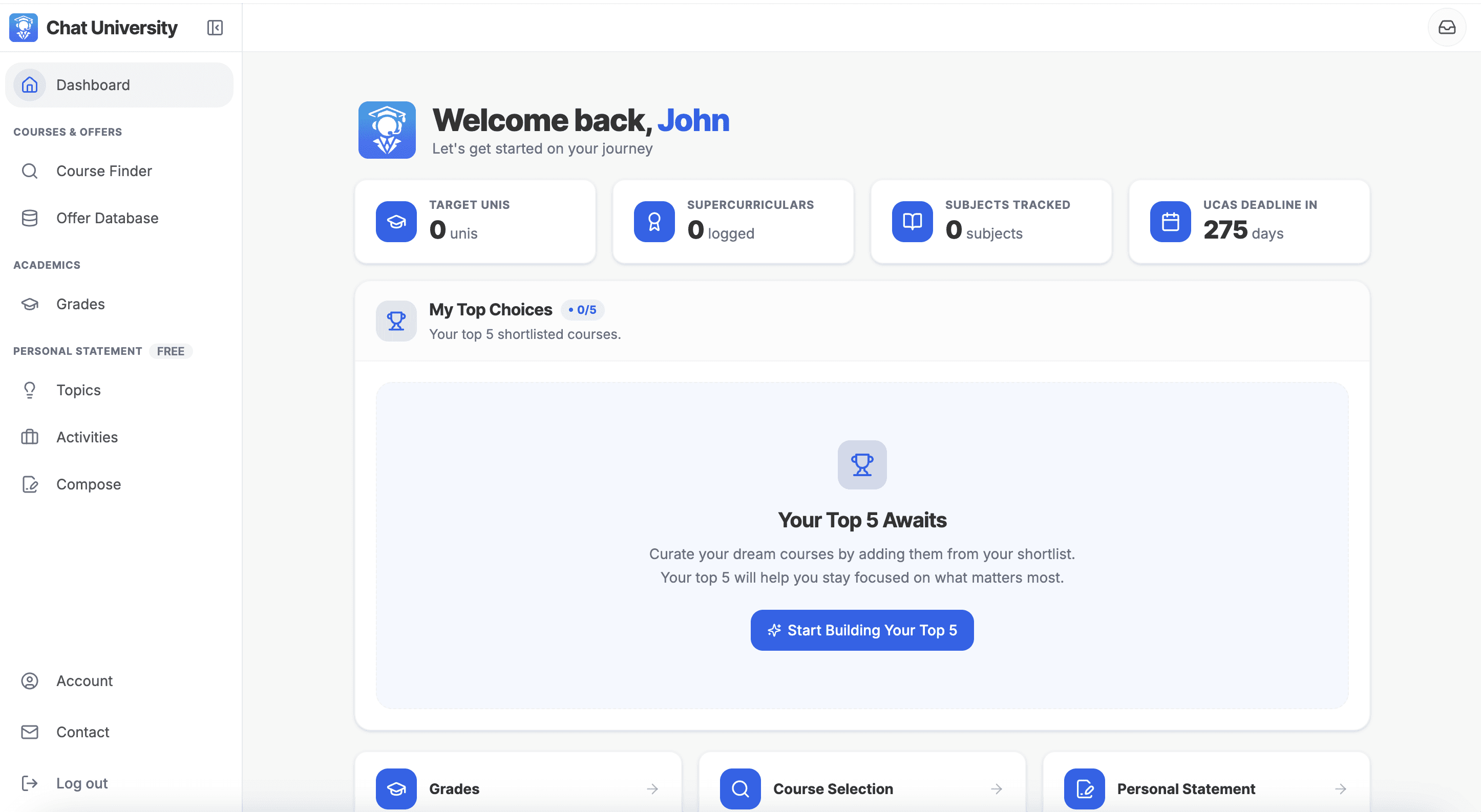 chat university app screenshot