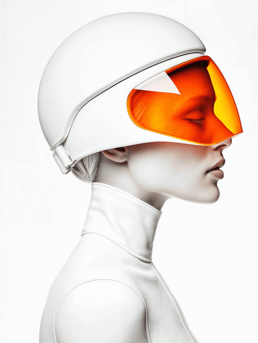 girl with a helmet