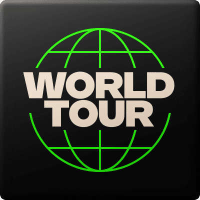 Magnet showing a music festival logo