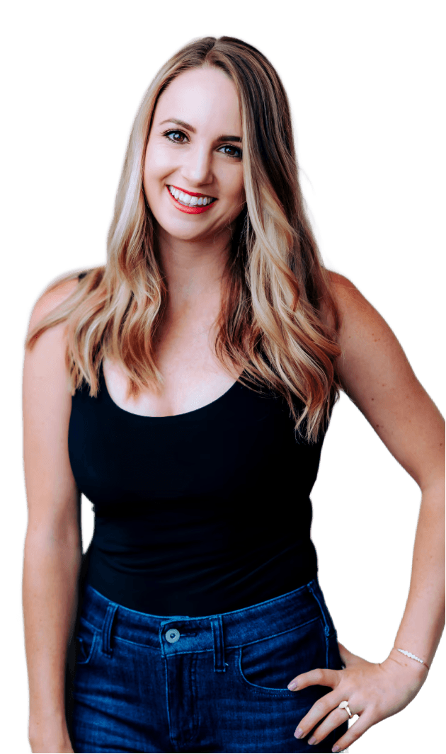 woman in black tank top smiling (Background Removed)