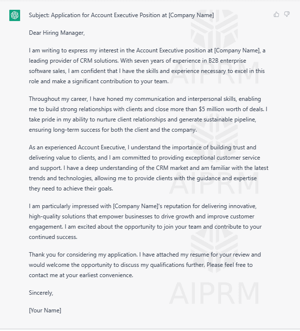 20 Best ChatGPT Prompts for Business - Prompt 1