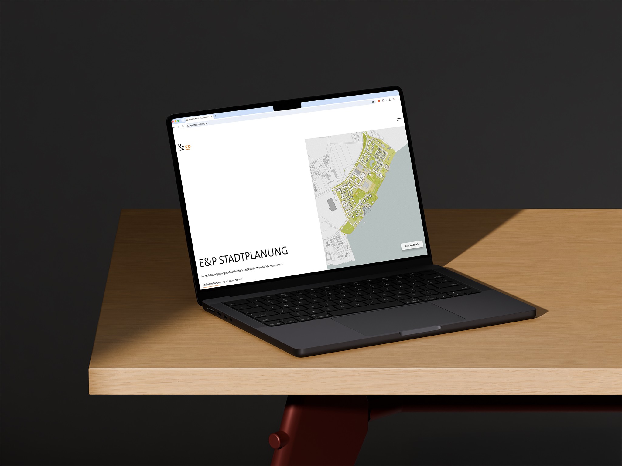 laptop on table