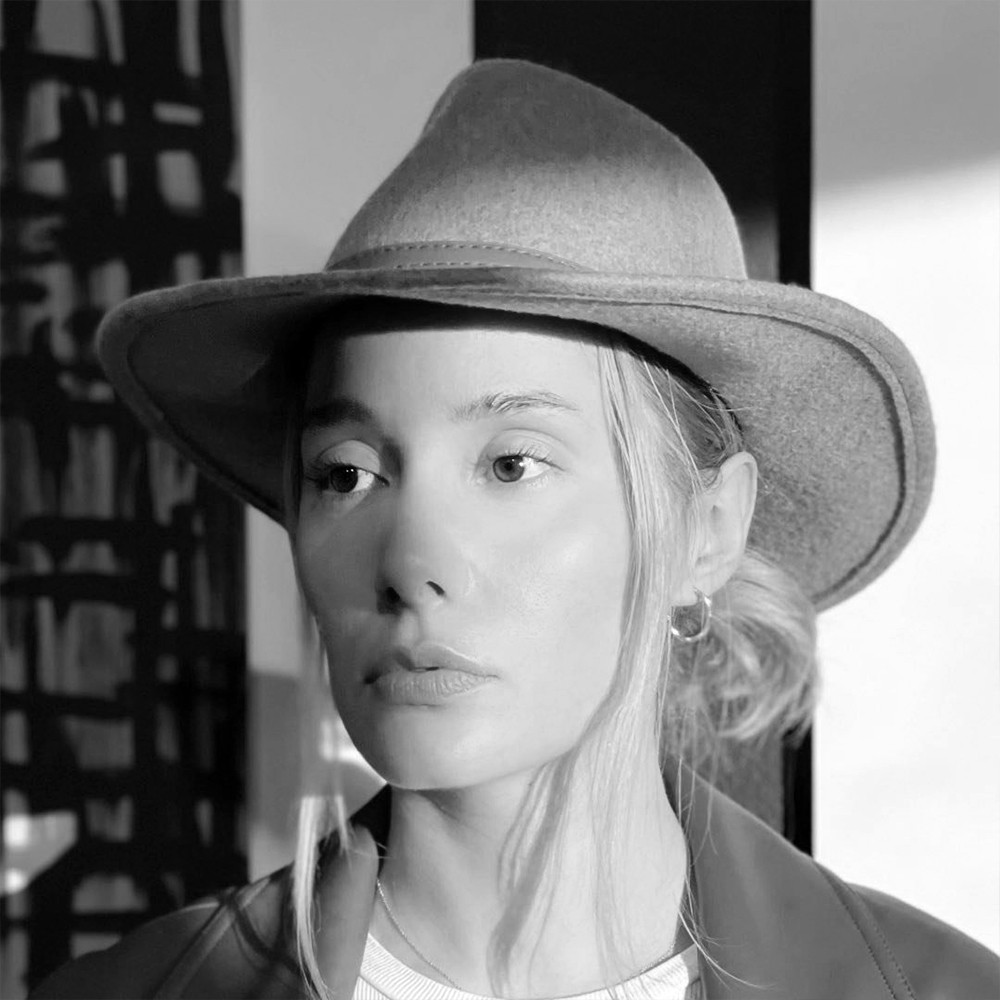 Close-up portrait of a person