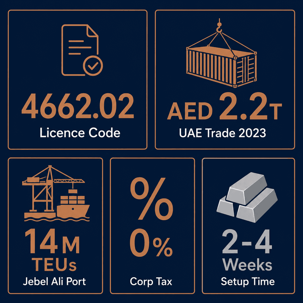 Infographic: Start a Non-Ferrous Metals Wholesale Trading Business in Dubai