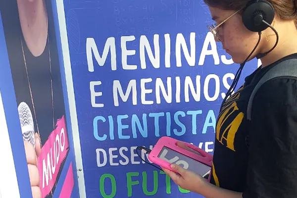 Estação 'Mude o Mundo LAB'.